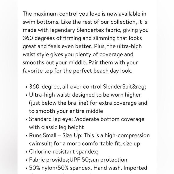 Land's End High Waist control bikini bottom dark wine multi floral Blooms 12 - Picture 4 of 4